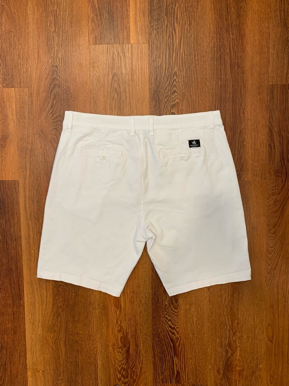 Rugby University Men’s White Shorts Size 38 EUC Summer Spring Preppy - Picture 2 of 11